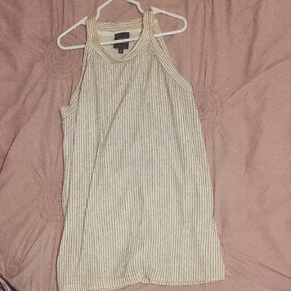 Cream Blouse with Subtle Shimmer – Size [S]